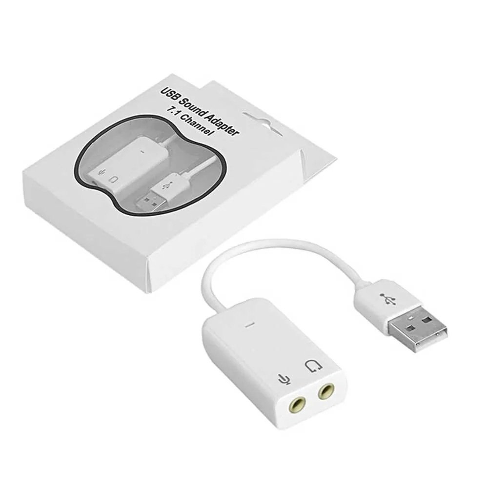 Adaptador Usb 2 En 1 Entrada De Audifonos