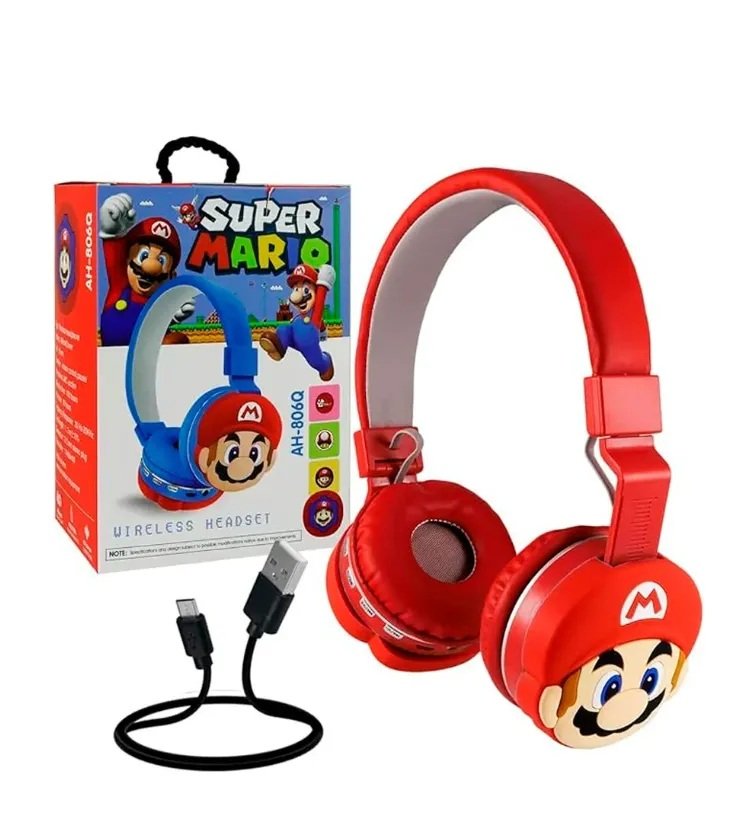 Audifonos Bluetooth Mario Bros