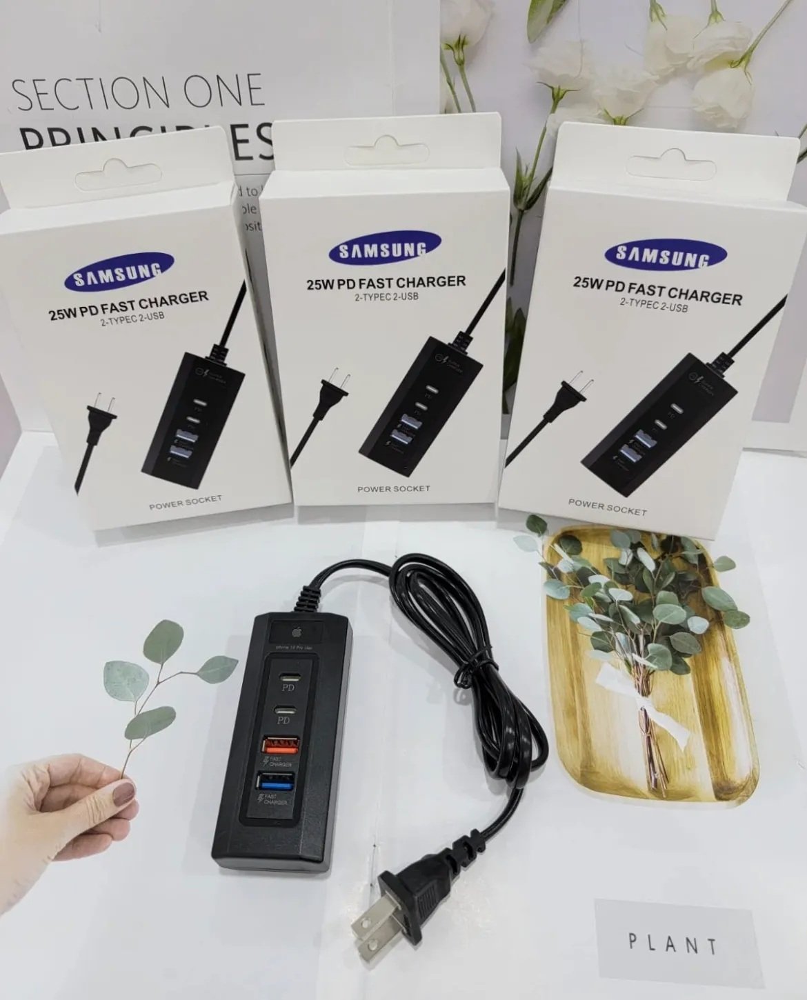 Adaptador Multipuertos Multicontacto De Carga Usb