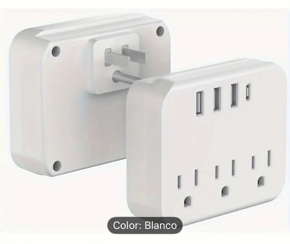 Multicontacto Multipuertos Con Puertos Usb C