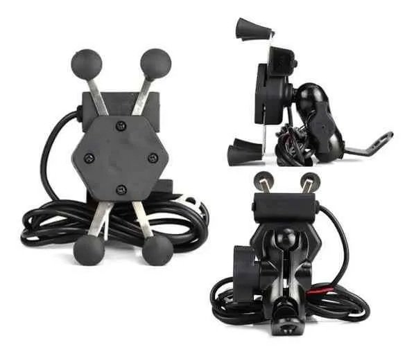 Soporte Con Cargador, Para Motocicleta