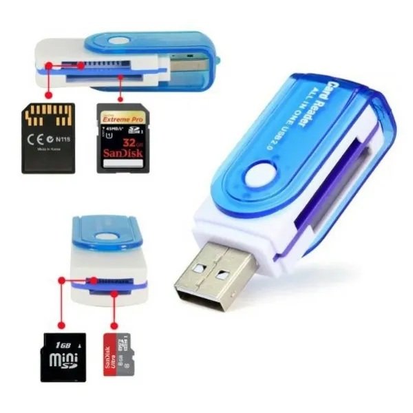 Lector Adatptador Memoria Sd A Usb